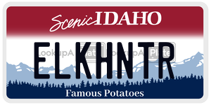 ELKHNTR  license plate in ID