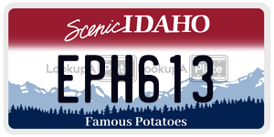 EPH613  license plate in ID