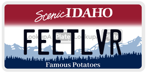 FEETLVR  license plate in ID