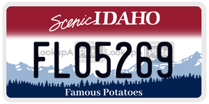 FL05269  license plate in ID