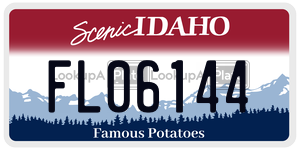 FL06144  license plate in ID