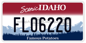 FL06220 license plate in Idaho