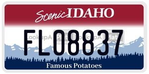 FL08837  license plate in ID