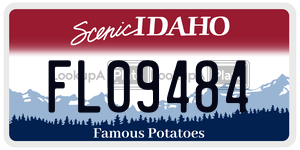 FL09484  license plate in ID