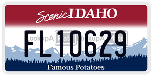 FL10629  license plate in ID
