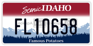 FL10658  license plate in ID