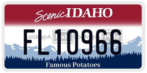FL10966  license plate in ID