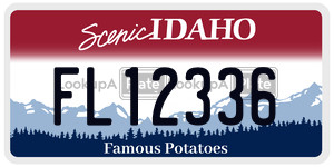 FL12336  license plate in ID