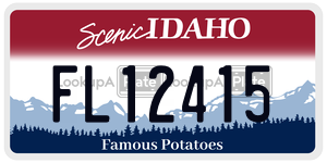 FL12415  license plate in ID