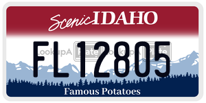 FL12805  license plate in ID
