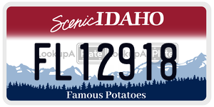 FL12918  license plate in ID
