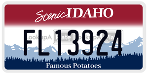 FL13924  license plate in ID