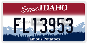 FL13953  license plate in ID