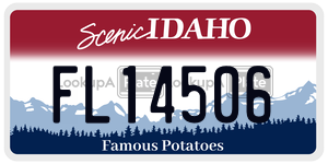 FL14506  license plate in ID