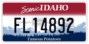 FL14892  license plate in ID