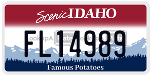 FL14989  license plate in ID