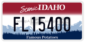FL15400  license plate in ID