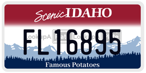 FL16895  license plate in ID