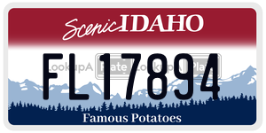 FL17894  license plate in ID