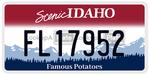 FL17952  license plate in ID