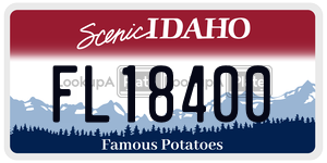FL18400  license plate in ID