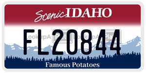 FL20844  license plate in ID