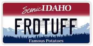 FRDTUFF  license plate in ID