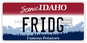 FRIDG  license plate in ID