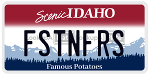 FSTNFRS  license plate in ID