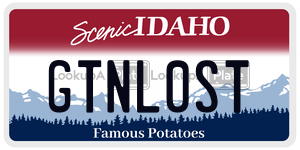 GTNL0ST  license plate in ID