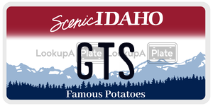 GTS  license plate in ID