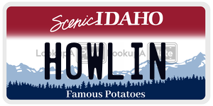 H0WLIN  license plate in ID