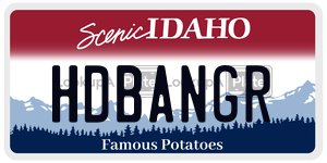 HDBANGR  license plate in ID