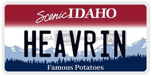 HEAVRIN  license plate in ID