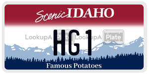 HG1  license plate in ID