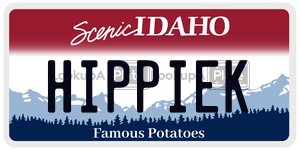 HIPPIEK  license plate in ID