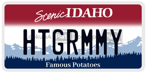 HTGRMMY  license plate in ID