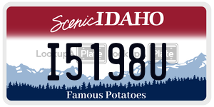 I5198U license plate in Idaho