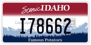 I78662  license plate in ID
