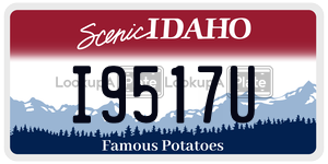 I9517U  license plate in ID