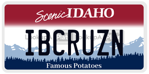IBCRUZN  license plate in ID