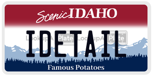 IDETAIL  license plate in ID