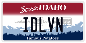 IDLVN  license plate in ID