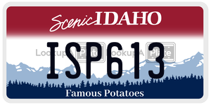 ISP613  license plate in ID