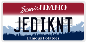 JEDIKNT  license plate in ID