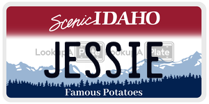 JESSIE  license plate in ID