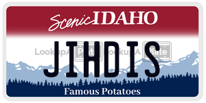 JIHDIS  license plate in ID