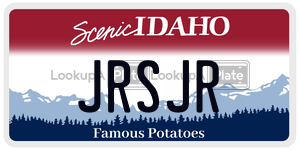 JRSJR  license plate in ID