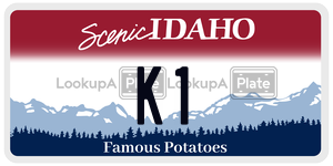 K1  license plate in ID