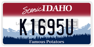 K1695U  license plate in ID